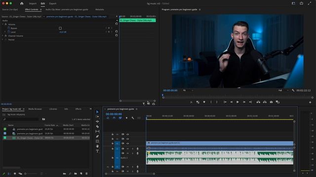How to Add Background Music To Video In Adobe Premiere Pro 2023