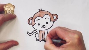 How to Draw a Monkey / Как нарисовать обезьяну / Wie zeichnet man einen Affen