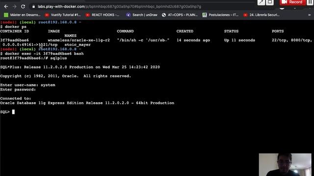 1 ORACLE 11G EXPRESS CON DOCKER CREACION Y CONFIGURACION смотреть онлайн