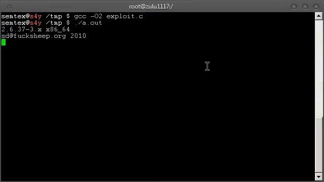 CentOS - root exploit (CVE-2013-2094) [0-day] смотреть онлайн