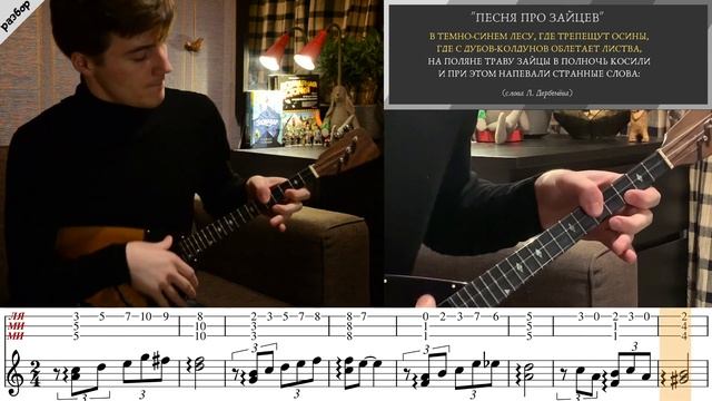 "Песня про зайцев" на балалайке (разбор) / «Song about hares» on balalaika (tutorial)
