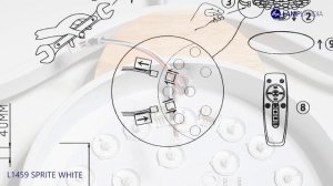 Сборка люстры L1459 SPRITE WHITE Lamplandia