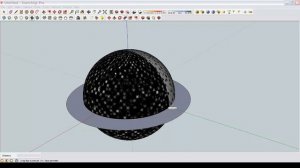 How to make a ball-sphere shape in sketchup
