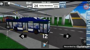 Nid's buses & Trams, Roblox, троллейбус solaris trollino 12 iv, маршрут 24,в сторону Gorka Narodowa