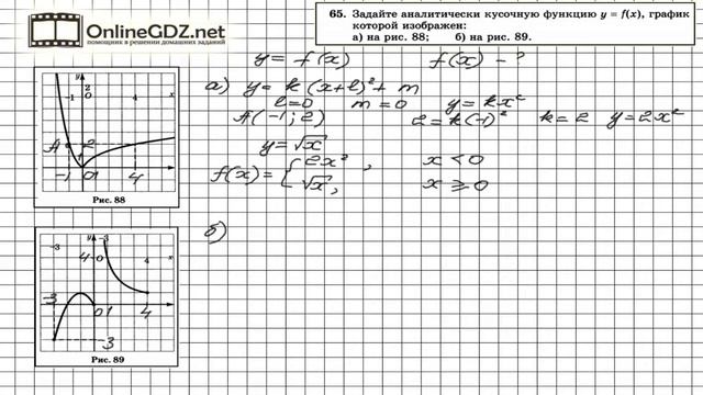 Задание  65 Итоговое повторение - Алгебра 8 класс Мордкович