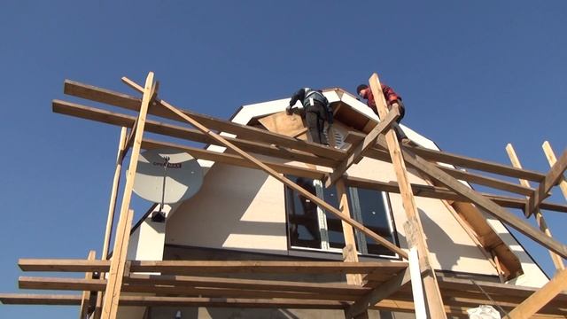 Крыша мансарда, делаем фронтон смотреть онлайн