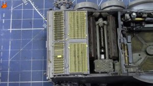 Сборка модели Т-55 обр 1963 г с интерьером от Миниарт часть 3