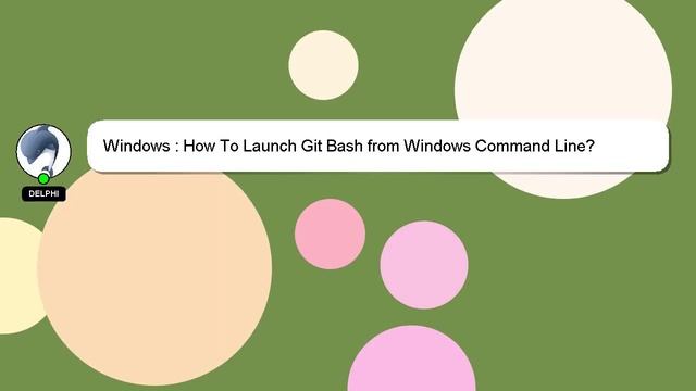 Windows : How To Launch Git Bash from Windows Command Line? смотреть онлайн