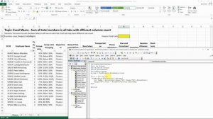 Sum Multiple Sheets with Different Column Count - Macro for beginner