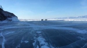 바이칼 호수의  겨울 Озеро Байкал зимой, Lake Baikal winter