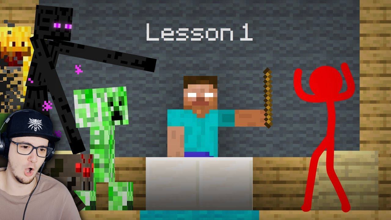 Анимация vs. МАЙНКРАФТ ► Школа МОНСТРОВ - Ep 27 ( Monster School Animation Minecraft ) | Реакция
