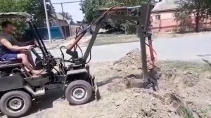Самодельный экскаватор!