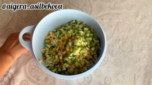 Оливье салат с кукурузой.Новогодний стол 2022.Казакша рецепт