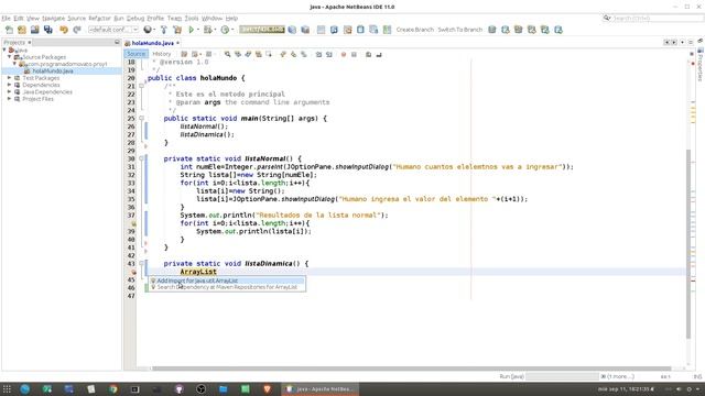 Curso de Java Netbeans Completo☕ [Arreglos dinámicos con ArrayList] смотреть онлайн