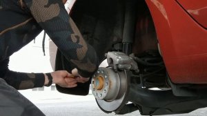 Поставил брызговики на Шкоду Октавию