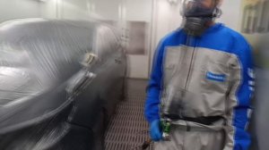 Alan Spraying Painting Holden Equinox