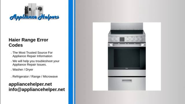 Haier Range Error Codes смотреть онлайн