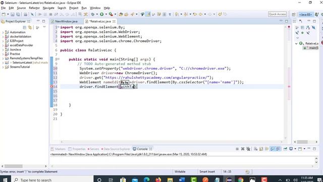#7 - Selenium 4 newly added Relative Locators Part -1  | Rahul Shetty