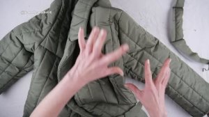 Стеганое ПАЛЬТО на СИНТЕПОНЕ. Сшила для мамы. Немного пошива и примерка.