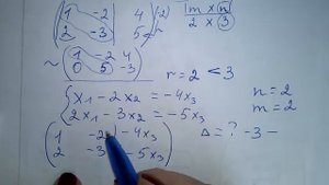 Однородная система слау. Тривиальное решение. Ненулевое решение