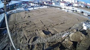 устройство основания под установку дорожных плит