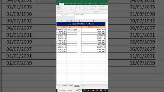 Discover a Hidden Excel Trick: Calculate Days from Birthdate