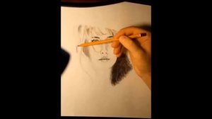 Pencil drawing process - Girl / Рисунок карандашом - Девушка