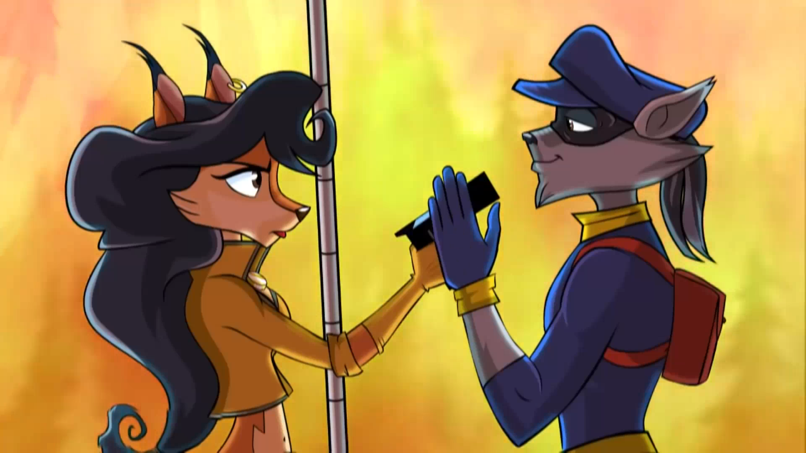 Песня паладин fun mode. Слай Купер Кармелита. Sly Cooper и Кармелита. Sly Cooper и Кармелита Фокс. Кармелита Фокс Слай Купер 4.