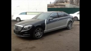 В гараже переделали Mercedes W221 в новый W222