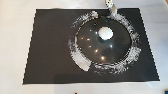 Как нарисовать картину кистью и травой. Картина для интерьера своими руками.