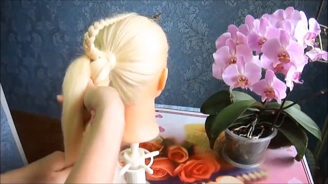 Двойная французская коса или прическа коса в косе