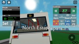 Заканчиваю работу водителем автобуса в игре роблокс по маршруту 111.