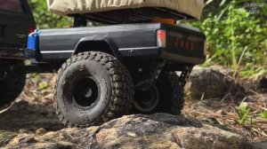 Rc Crawler 1//10 Scale: Jeep Cherokee XJ (Traxxas TRX4) Overland Trailer Offroad Adventure