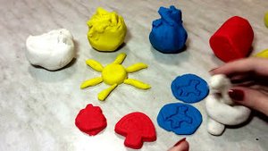 Лепим из плей до  Делаем поделки  Играем с пластилином Учим цвета вместе Тадаландия