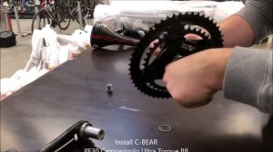 Install c bear pf30 campagnolo ultra torque bottom bracket Lotto Soudal Ridley