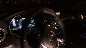 Mercedes C63s AMG W205 - разгон, дрифт, езда в трафике | Kaliningrad