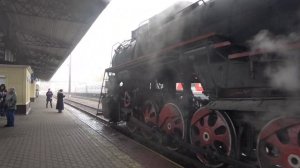 Ретро маршрут! Паровоз Л-2349 с туристическим поездом № 6155 «Графский поезд»
