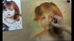 Как нарисовать ребенка пастелью. Обучение рисованию урок портрета. Портрет ребенка нарисовать