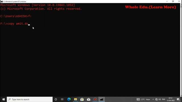 How to copy files in one drive to another drive using command prompt (CMD) || Copy Command Part-2. смотреть онлайн