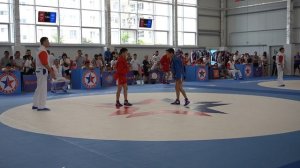 Калмыцкое дерби в полуфинале Первенства России по самбо вес 46 кг.
