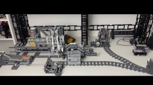 Lego GBC - Train Module Type 1 - Crane Loader (modular) - close to final version