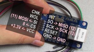 Подключение ethernet модуля ENC28J60 к Arduino