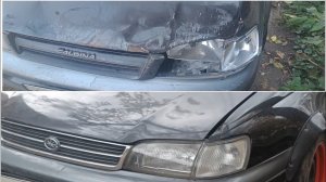 Toyota Caldina ищу замену капота,  решетки радиатора, радиатора, крыла, фары и габарита
