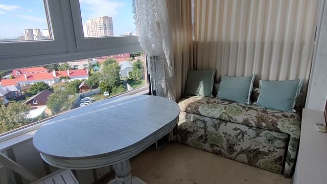 1-комнатная квартира 52 м² с ремонтом и мебелью. В новом современном комплексе с видом на Кубань смотреть онлайн