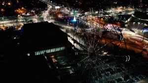 Ночной Челябинск с высоты птичьего полета