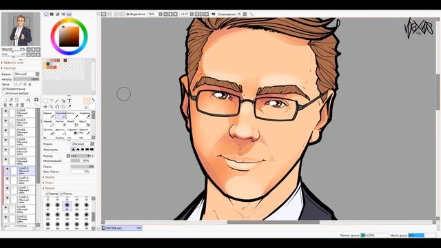 КАК НАРИСОВАТЬ АРТ ПО НАБРОСКУ [SpeedArt] смотреть онлайн