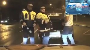 Реакция ДПС на Путина, пусть даже на капоте :)