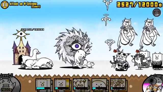 The Battle Cats | Attack On W-Cyclone (Expert) Tutorial/Walkthrough смотреть онлайн