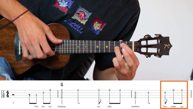 You Are My Sunshine - (Ukulele Fingerstyle Tutorial) + Tabs смотреть онлайн