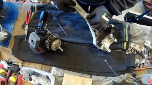 Disassembly of Stihl FS45 trimmer for spare parts Триммер STIHL ФС45 на запчасти Second